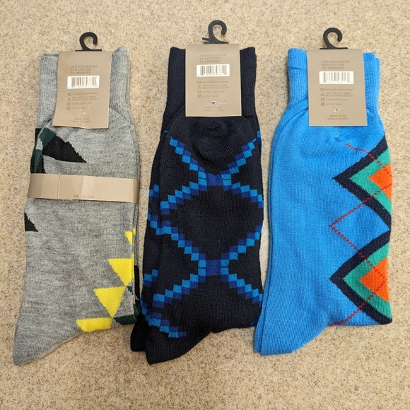 NWT Alberto Cardinali Lot of 3 Pairs of Dress Socks Size 7-13 - Picture 2 of 4